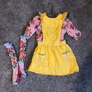 Matilda Jane pinafore 3 piece outfit 6